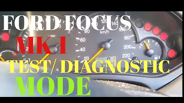 HOW TO ACCESS HIDDEN MENU FORD FOCUS MK1 TEST MODE/ DIAGNOSTIC MODE/ SERVICE MENU/ OB2 CODES
