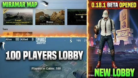 [ BETA OPENED ] 0.18.1 Beta Update - Miramar Map,100 Players Lobby & More | 0.18.1 Beta Download |