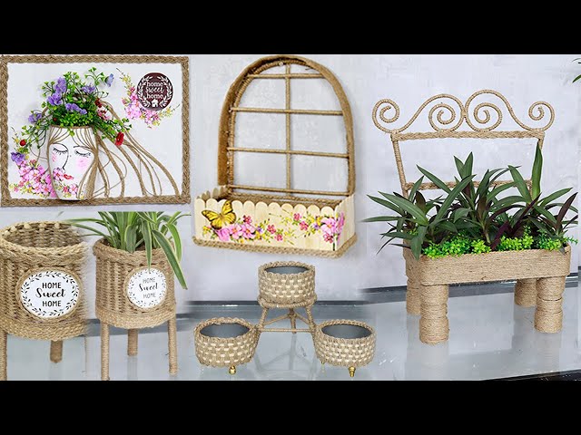 Do you believe these 7 Jute Plant Pot Craft Ideas are made from ...