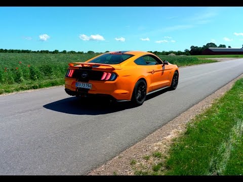 TEST: Dum eller Genial? Orange amerikansk brølehoved - Ford Mustang (2019)