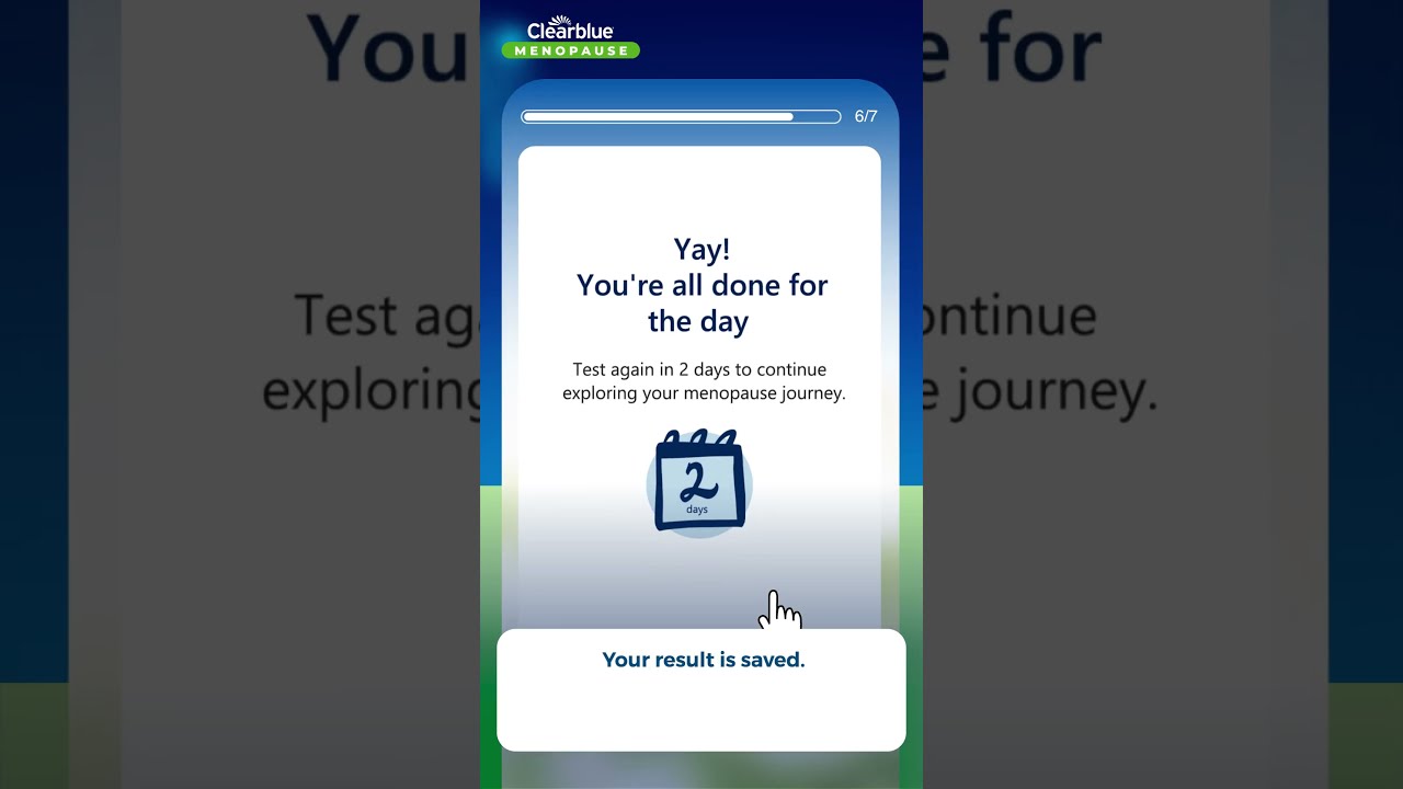 How To Use Video Recording FSH Test Results On The Menopause Stage Clearblue Me App For US 