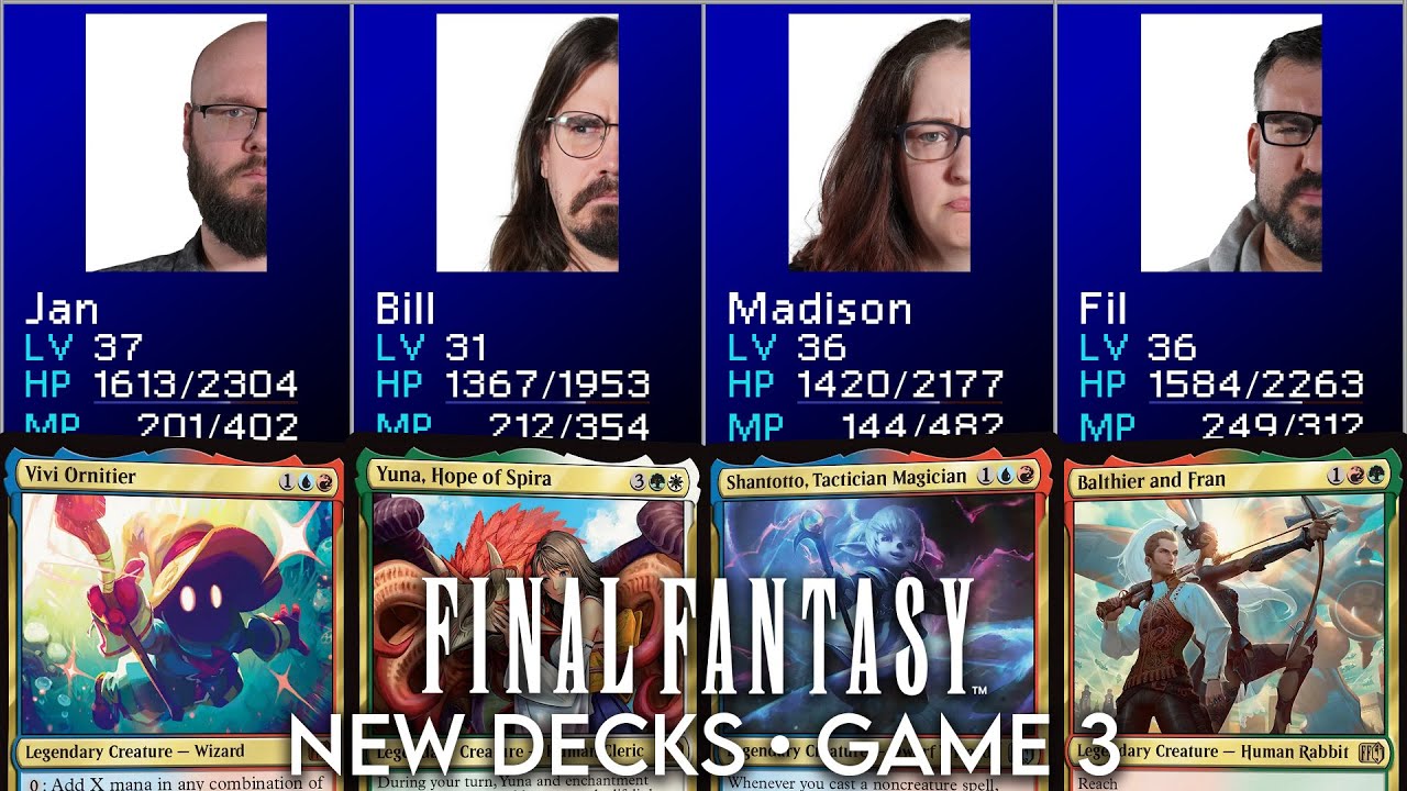 Commander showdown: FINAL FANTASY | Balthier & Fran VS Vivi VS Yuna VS Shantotto thumbnail