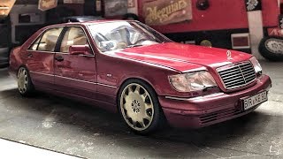 Mercedes Benz S500 W140 Dönüşüm - 6.0 V12 Swap / 1:18 Diecast Model