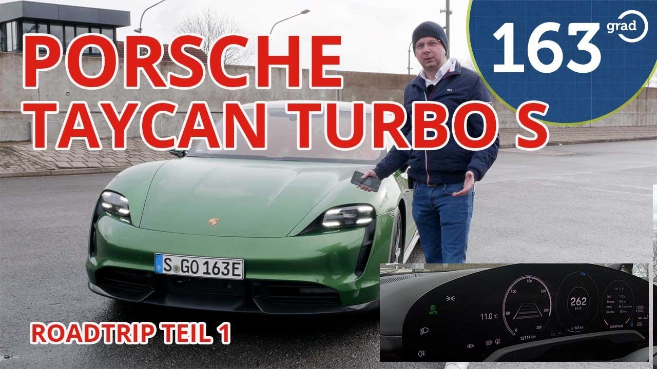 Porsche Taycan Turbo S 633 Km Autobahn Roadtrip 260km H 248 Kw Ccs Charging Teil 1 Youtube