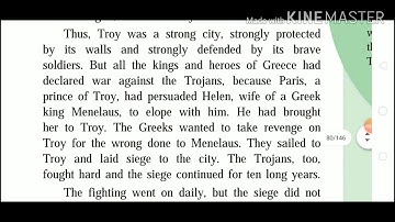 The Fall Of Troy part 1 | 9th standard English lesson | explained in Marathi