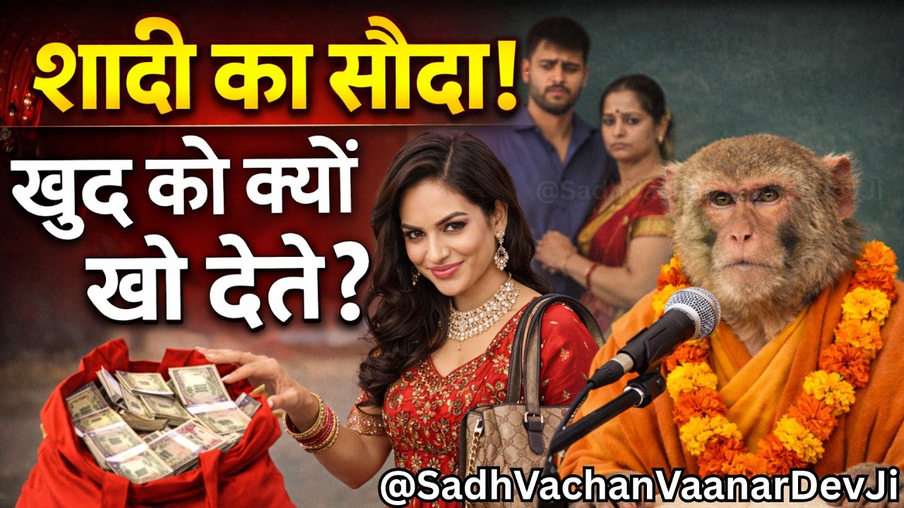 शादी, पैसा और दिखावा | क्यों लोग दूसरों की चाह में खुद को खो देते हैं? | बंदर बाबा सत्संग