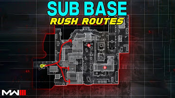 Modern Warfare 3 BEST Search and Destroy Rush Routes on SUB BASE! (MW3 SnD Tips)