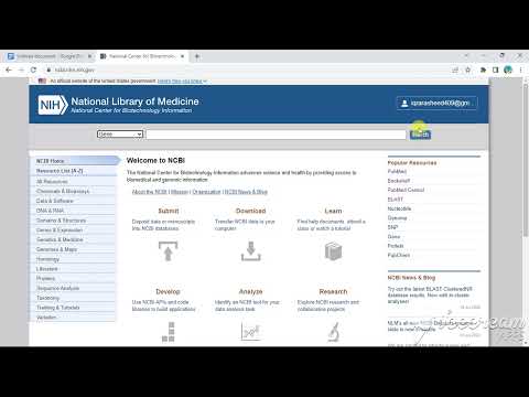 Sequence retrieval system of Gene from NCBI