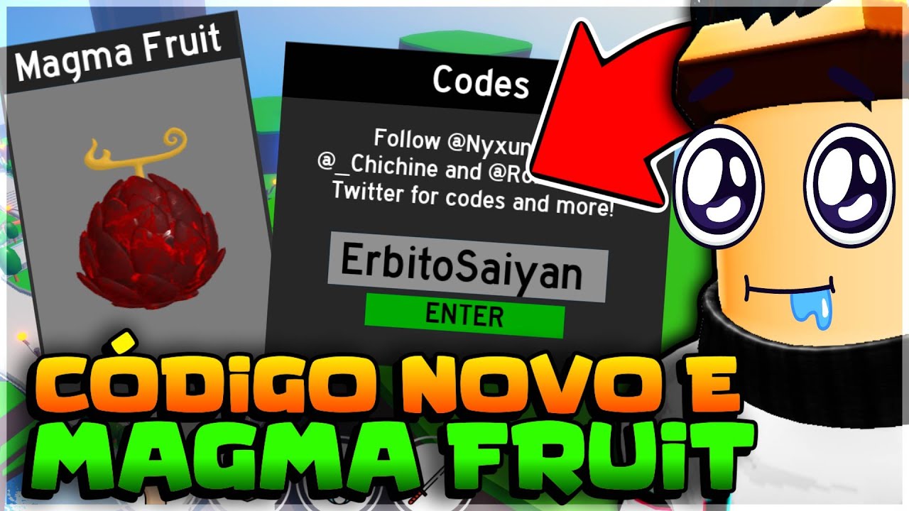 CONSEGUI MINHA NOVA FRUTA MAGMA NO BLOX FRUITS 