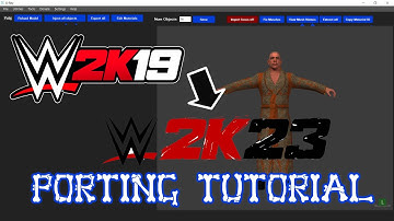 Porting Models From WWE 2k19 to WWE 2k23 tutorial | Tekken57