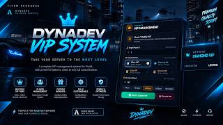 [PAID] [FiveM] DynaDev VIP System | Real-Time Inventory Buffs, In-Game HUD & Admin UI [Qbox/QB/ESX] Guide