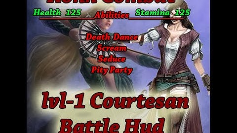 courtesan lvl 1 battle hud for konk combat system a open sim metered combat and role play game