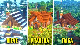 3 CASAS PERFECTAS para SURVIVAL en MINECRAFT screenshot 2