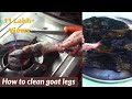 How to clean goat legs | Easy way to Clean & Wash mutton paya | Mutton Paya Soup Recipe - मटन पाया