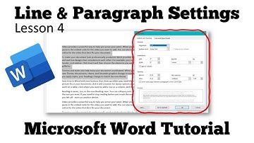 Mastering Line and Paragraph Spacing in Microsoft Word Tutorial - Lesson 6