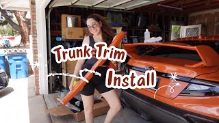 How to install the Trunk Trim from AFD on 2022 Subaru WRX