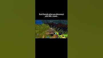 Rust Console when you disconnect with 30k+ wood…#shorts #rust #rustconsole