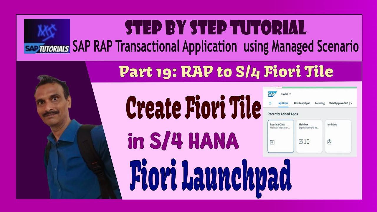 Part 19: SAP RAP Transaction App - Managed Scenario: Create Fiori ...