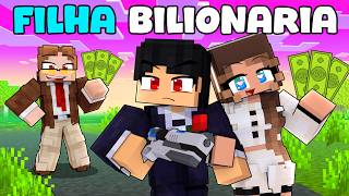 BILIONÁRIO no Minecraft me contratou para PROTEGER a FILHA dele