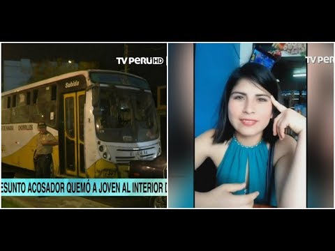 Miraflores: hombre prende fuego a joven al interior de bus