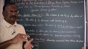 Specific Volume of Steam - M3.09 - Engineering Thermodynamics in Tamil