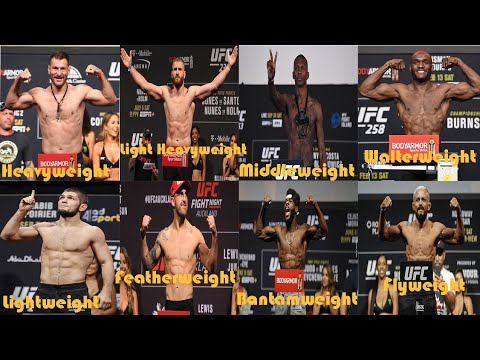 Video: UFC Weight Categories, UFC Champions In All Categories