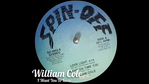 William Cole - I Want You To Know (Ultra Rare Slow...