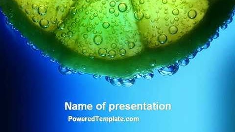 Fresh Slice PowerPoint Template by PoweredTemplate.com