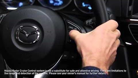Mazda6 — Radar Cruise Control-Operational Guide