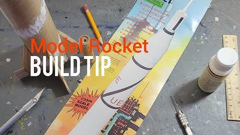 Model Rocket Glue Rivet Technique: Build Tip. #Rockets #rocketeer #howto