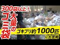 40代女性からのご依頼【1LDKにゴミ袋300袋以上】食べ残し飲み残しが多く大量の虫と格闘しながらのお片付け動画になります。