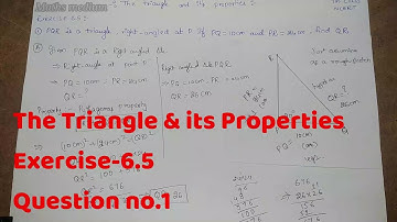 Exercise-6.5 Question no.1-The Triangle &Its Properties-7th class/ncert