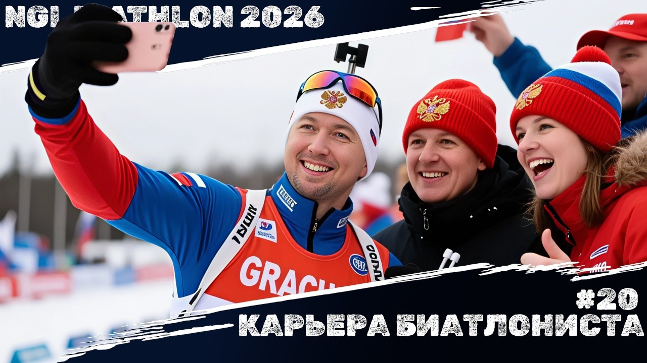 NGL Biathlon 2026 КАРЬЕРА #20 - СТАРТ НОВОГО СЕЗОНА. ЗА ШЕСТЫМ БХГ!