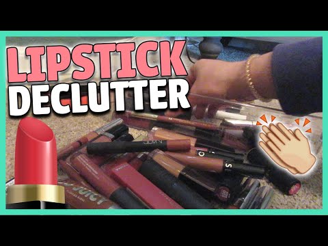 DECLUTTERING & MINI REVIEWS OF ALL MY LIPSTICKS