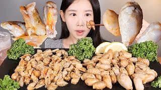 어김없이 턱을 부시러 돌아온✨ 햇 오만둥이회 먹방 Raw Water Sea Squirt [eating show] mukbang korean food