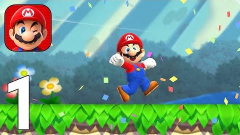 Super Mario Run Gameplay Walkthrough Part 1 - Tutorial [iOS/Android Games]
