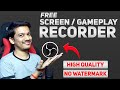 Obs studio for screen recording  gameplay recording tutorial in hindi