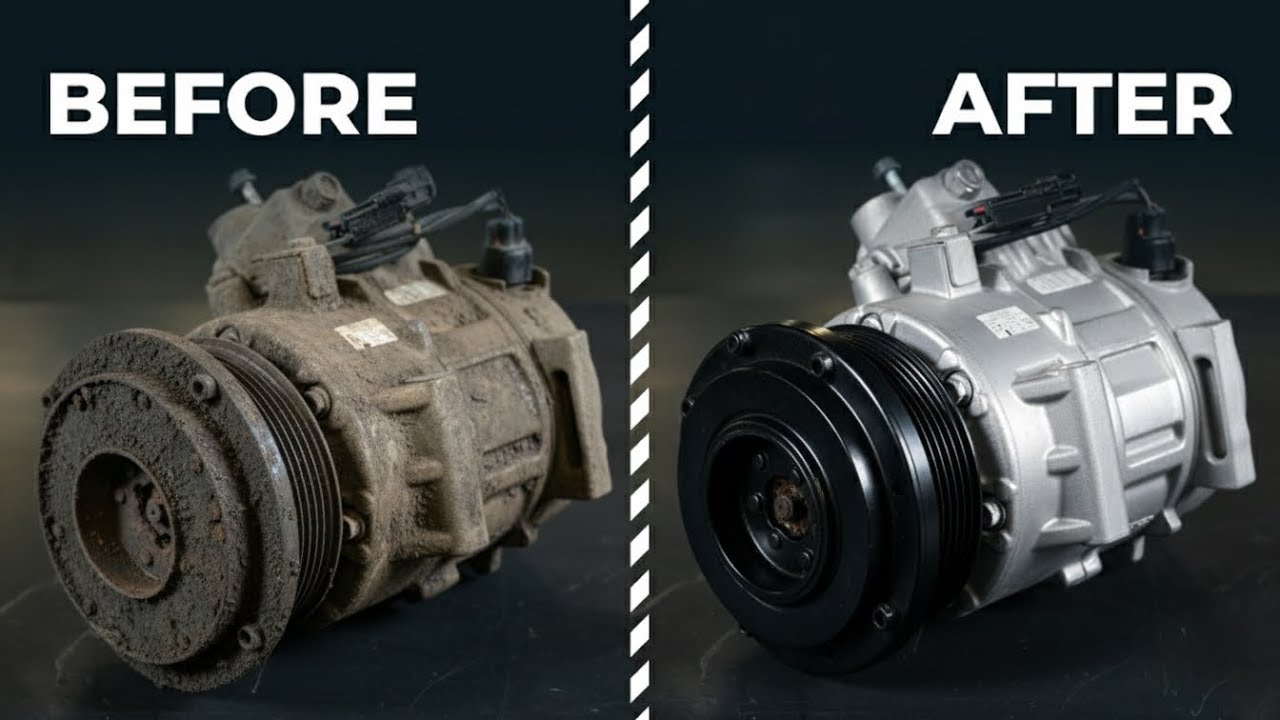 DIY Guide Restoring Your Car,s AC Compressor #carrepair - YouTube