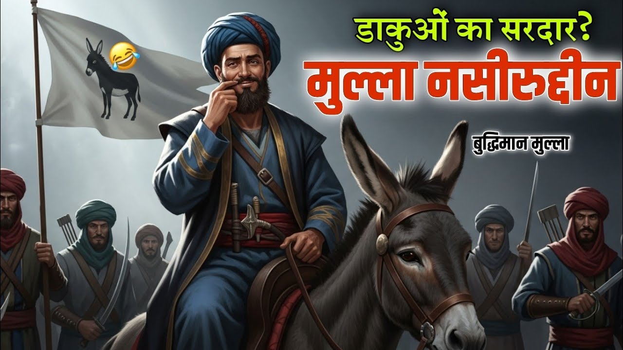 मुल्ला नसीरुद्दीन बना डाकुओं का सरदार 🤔 | Mulla ki New Kahani | Hindi Moral Story 
