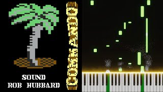 Rob Hubbard - Commando High Score,  Synthesia-Style Piano Tutorial