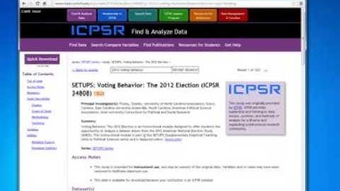ICPSR Data Download with SAS