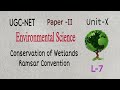 Conservation of Wetlands/ Ramsar Convention #ugcnet