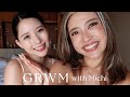 【GRWM】ミチちゃんとゆる〜く雑談GRWM🥱💕サントリーニの早朝🌅