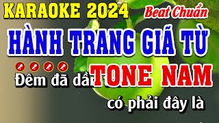 Hành Trang Giã Từ Karaoke Tone Nam Beat Chuẩn Dễ Hát | Đình Long Karaoke