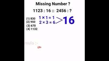 Missing Number Reasoning Tricks,  Number Analogy #ssc_cgl #exam_cracker  #shorts #reasoning_analogy