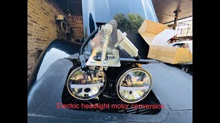 C3 Corvette, electric headlight motor install conversion #LSswap #retro #restomod #Subscribe