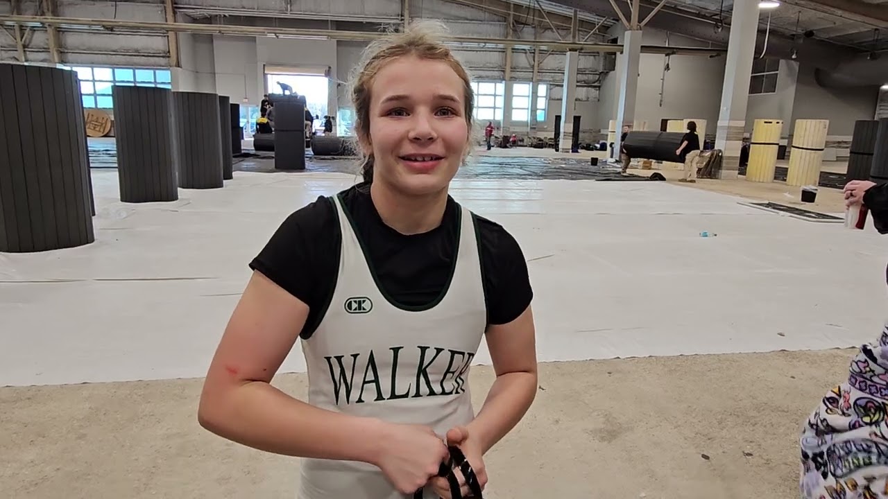 Walker's Mackenzie Thomas speaks about her runner-up finish the public school state meet Dec. 30.