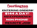 Burlington Has A Non Phone No Experience Order Placer #remotejob (No Degree)