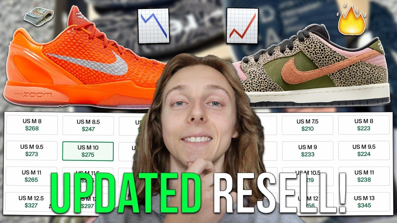 UPDATED RESELL PREDICTIONS📈! TOTAL ORANGE KOBE 6 & ARTS-REC
