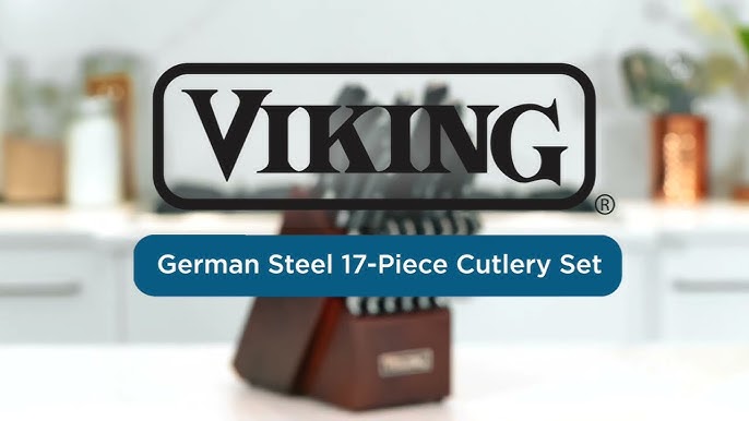 Viking Full-Forged German Steel 10-Piece Knife Block Set